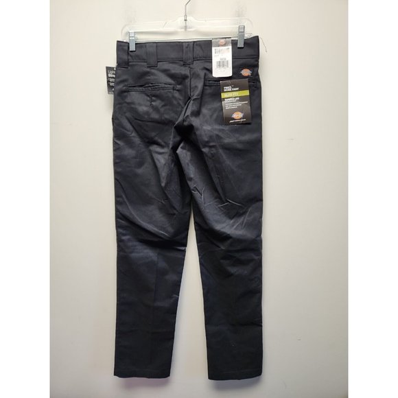 Dickies Other - Dickies Men's Slim Fit Tapered Leg Work Pant 30x32 twill flex Black New